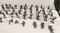 Lot of 49 German Toy Soldiers. Louis Marx & Co