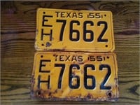 A1- SET OF 1955 LICENSE PLATES