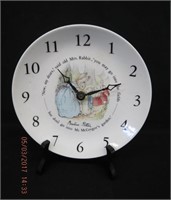 Wedgwood Beatrix Potter battery operated clock
