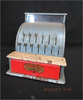 Metal "Codeg" cash register Made in England