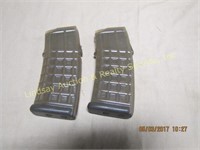 2- Plastic 30RD Mags fit steyr aug.