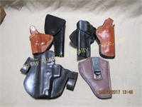 6 leather in/out pants holsters: Kramer, 2 Bianchi