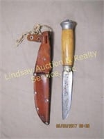 Mora, knife w/ leather sheath, made in Sweden,