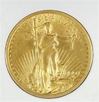 1907 ST. GAUDENS $20 GOLD DOUBLE EAGLE