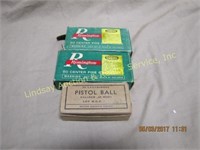 3 box 134 rds- 45acp Pistol Ball & 84 rds reloads