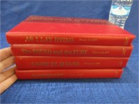 4 red william faulkner books