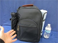 blue picnic backpack set
