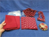 longaberger napkin 2-pack set & basket accessories