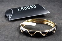 Landau Solid Hinged Enamel Ware Bracelet