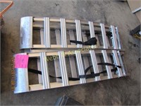 2 aluminum folding loading ramps