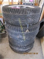 4 motor racing wheels 225-55-16 tires