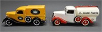 LOT OF 2 SOLIDO FORD V8'S DELIVERY TRUCKS