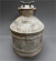 W. BEATH 5 IMP. GAL. GALVENIZED OIL CAN