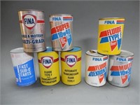 GROUPING OF 8 FINA CANS