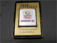 1962 WHITE ROSE ZIPPO RULE