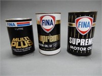 GROUP OF 3 FINA CANS