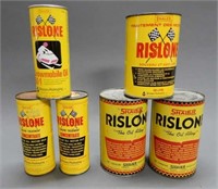 LOT OF 6 SHALER RISLONE ENGINE TREATMENT CANS
