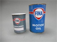 LOT OF 2 FINA CANS