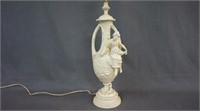 French Figural Fabrication Francaise Lamp Signed