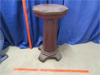 antique wooden pedestal (top needs reattached)