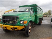 2000 FORD F-650XL SUPERDUTY W/ DUMPING CHIP BODY