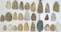 Collection of Indiana Arrowheads and Points