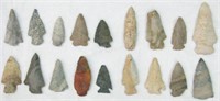 Collection of Indiana Arrowheads