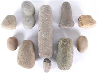Group of Indiana Native American Stone Tools