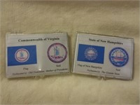 2 Silver State Coins Virginia & New Hampshire