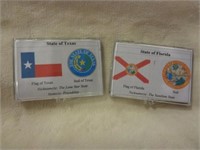 2 Silver State Coins Texas & Florida
