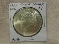1923 US Silver Peace Dollar