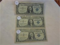 $1 Silver Certificates 2 x 1957 & 57-B