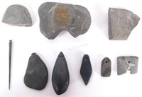 Group of Native American Tools and Pendants
