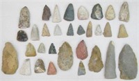 Collection of Indiana Arrowheads and Points