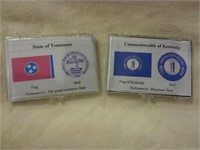 2 Silver State Coins Tennessee & Kentucky