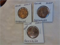 2 Sacagawea $1 Coins 2000-P & 2000-D