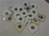Collection of 23 Wheat Cents