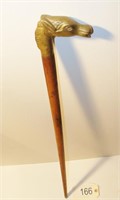 Brass Horse Head Vintage Walking Stick