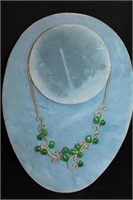 Necklace with Green Jade