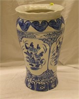 14" Tall Hand Painted Pottery Vase
