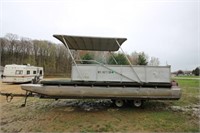 1973 NATI 20' pontoon w/trailer & motor