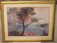 Large Framed Water Color Painting