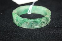 Carved Green Hardstone Bracelet