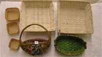 Decorative Wicker Basket Lot