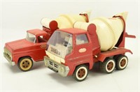 Lot #196 (2) Tonka pressed steel Cement Mixers