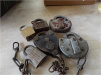 SELECTION OF RAILROAD & OTHER PADLOCKS