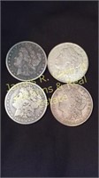 Four – Morgan Silver Dollars