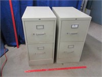 2 hon metal 2 drawer file cabinets (not legal sz)