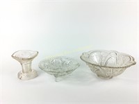 Three nice pieces glass