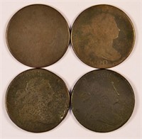 4 Early Large Cents.